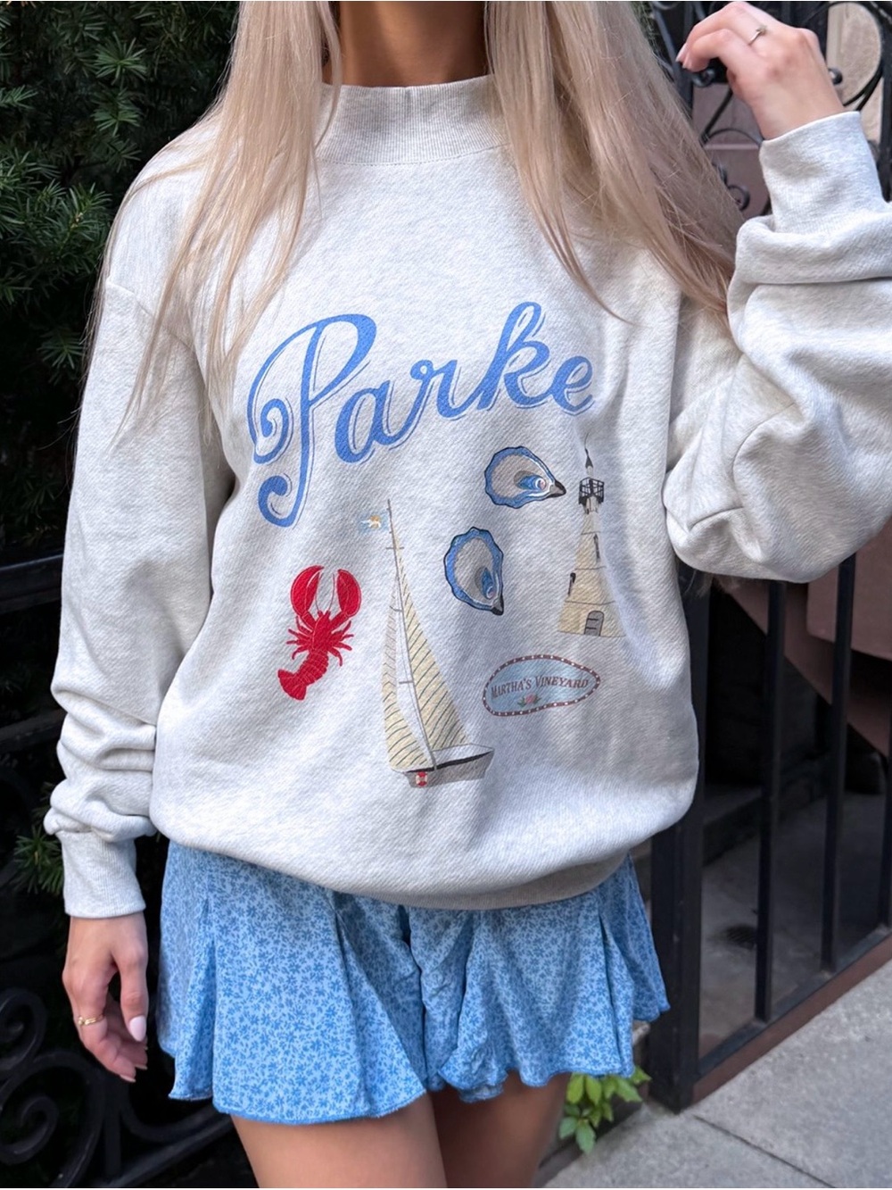 PARKE Martha’s Vineyard Graphic Mockneck